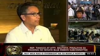 Rep Tiangco at Atty Bautista pinalayas sa pagdinig ng Senate Blue Ribbon Subcommittee [upl. by Yllor606]