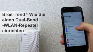 AC1200 Dualband WLAN Verstärker Setup Erweitern Sie die WLANReichweite mit BrosTrend [upl. by Deny]