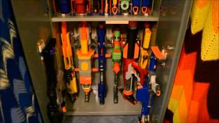 My Nerf Gun Collection Cabinet [upl. by Hermione]