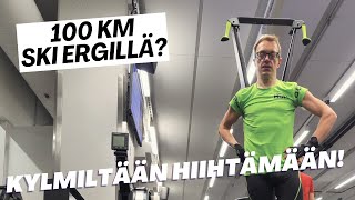 Hiihtoloma Onnistuuko 100 km Ski Erg laitteella osa 1 [upl. by Neellek]