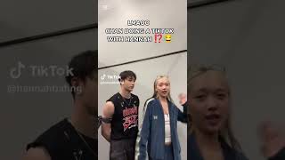 BANGCHAN DOING A TIKTOK WITH HANNAH [upl. by Seale]