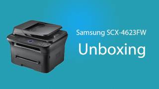 Samsung SCX4623FW Laser Printer Unboxing [upl. by Araf426]