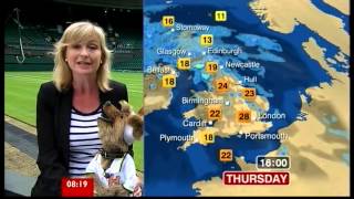 Carol Kirkwood amp Hacker T Dog do the weather Breakfast 28612 [upl. by Particia]