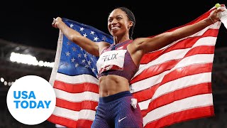 Allyson Felix opens nursery for Olympic Village  USA TODAY [upl. by Kahler442]