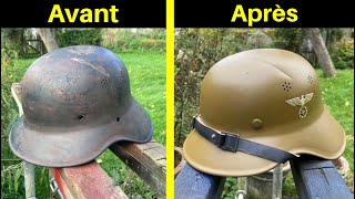 Restauration d’un Stahlhelm M38 Gladiator de la Sturmabteilung SA [upl. by Ora223]