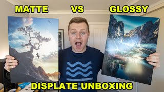 Matte vs Glossy Displate Medium Metal Poster Unboxing and Review [upl. by Chernow]