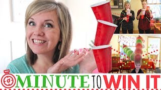 Christmas Minute to Win it Games Our favorites All with Dollar Store items [upl. by Behl825]