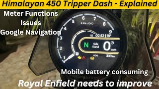 Royal Enfield Himalayan 450 Tripper Dash  Meter  Color Display Explained [upl. by Ramma]