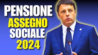 LA PENSIONE PER CHI NON HA LAVORATO ASSEGNO SOCIALE 2024 Ecco le Cifre [upl. by Anicart23]