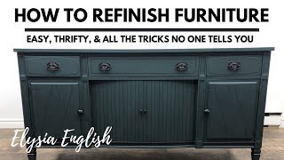 How to Refinish Furniture  Painting Furniture  Restoring Furniture [upl. by Rothstein]