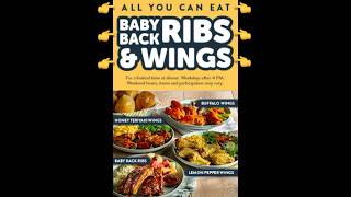 UNLIMITED Baby Back Ribs amp Wings REVIEW  Golden Corral Buffet 18 Hack [upl. by Pretrice]