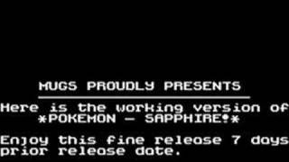 Mugs Proudly Present Pokemon Sapphire Intro [upl. by Artenehs]