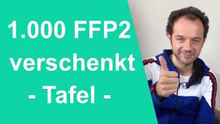 Gespendete FFP2Masken an Tafelbesucher verschenkt Oldenburger Tafel Pflegehilfsmittel Pflegebox [upl. by Nwahser221]