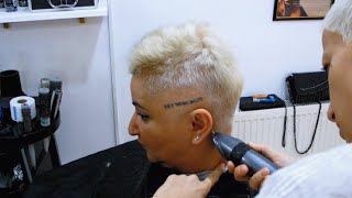 ANTI AGE HAIRCUT  SHORT BADASS PIXIE MOHAWK [upl. by Yelreveb]