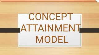 PGT SERIES PRT2  CONCEPT ATTAINMENT MODEL  MCQs  THEORY  NOTES  IMPORTANT POINTS  BED [upl. by Misty934]