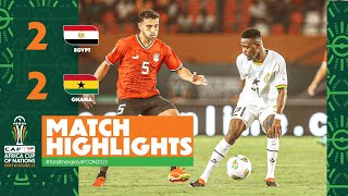 HIGHLIGHTS  Egypt 🆚 Ghana ملخص مباراة مصر وغانا TotalEnergiesAFCON2023 [upl. by Tobin]