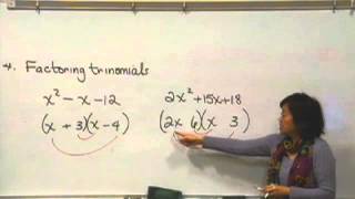 Factoring Trinomials [upl. by Aciretehs]