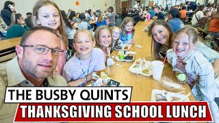 The Busby Quints Stole the Spotlight at Their Thanksgiving School Lunch  OutDaughtered [upl. by Drofwarc128]