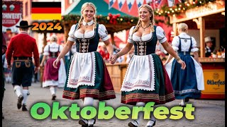 Oktoberfest Walkthrough 2024 A Journey Through Munichs Iconic Beer Festival 🍺🎡 germany [upl. by Airb]