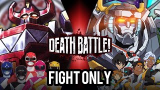 Death Battle Power Rangers VS Voltron Fight Only deathbattle [upl. by Elorak]