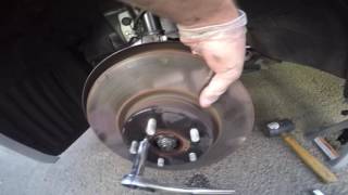 2015 wrx how to install aftermarket brake rotors pads and brake lines [upl. by Introc]