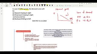 Giffen goods Demand and law of demand UGC NAT ECONOMICS PGT TGT UGC NETMPSET [upl. by Ashti]