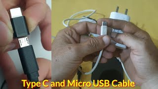 Micro usb cable और Type C cable में क्या अन्तर है। Type C Charger  C type charger kya hota hai [upl. by Airdnal]