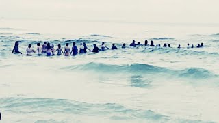 80 Strangers Form Human Chain to Rescue Family From Ocean Riptide [upl. by Venuti]