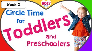 Learning Videos for Toddlers 3 year old and 4 year olds Preschool Circle Time Boey Bear [upl. by Eerot525]