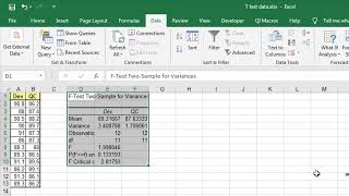 Two One Sided Test TOST in Excel [upl. by Yznyl]