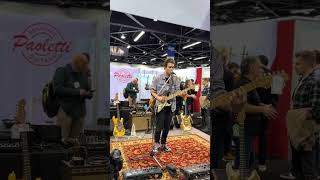 Jason Kertson playing Paoletti Guitars at NAMM [upl. by Francesca]