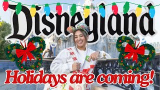 🎄🎅🏼 ☃️ HOLIDAY TIME AT DISNEYLAND RESORT IS ALMOST OFFICIALLY HERE 🎄🎅🏼 ☃️ [upl. by Eendyc]