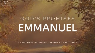 Gods Promises Emmanuel  Piano Instrumental Worship  Christian Piano Music [upl. by Garnes]