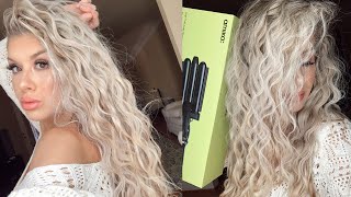 BEACHY WAVES HAIR TUTORIAL  AMIKA High Tide Deep Waver review [upl. by Marshall240]