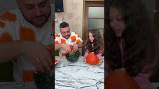 OMG Watermelon vs pumpkin🎃 shorts Best video by MoniLina [upl. by Landmeier]