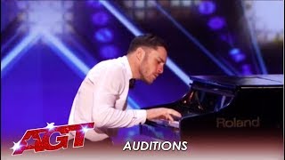 Patrizio Ratto Italian Pianist  SHOCKS America With This Act  Americas Got Talent [upl. by Polik19]