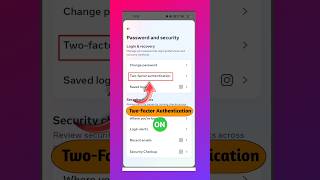 Instagram Two Factor Authentication On kaise kare  How to Enable Two Factor Authentication Insta [upl. by Sivam]