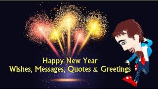 Happy New Year Wishes Messages Quotes amp Greetings [upl. by Bruckner]