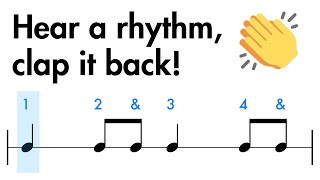 Rhythm Clap Along  Level 1 to 3 For BeginnersKids 👂🎵👏 [upl. by Merce]