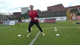 Goalkeeper Training Session 5  Warm up Feetwork Handling [upl. by Ydnolem]