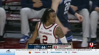 Javian McCollum Leads Oklahoma Past No 21 BYU 8266 [upl. by Eerahs]