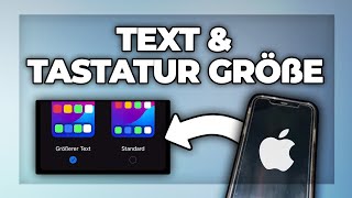 iPhone Tastatur vergrößern und Schriftgröße ändern  Tutorial [upl. by Cynar52]