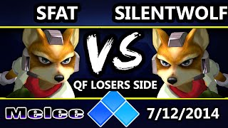 EVO 2014  GC  Silent Wolf Fox Vs MIOM  SFAT Red SSBM Losers Bracket  Melee [upl. by Atarman6]