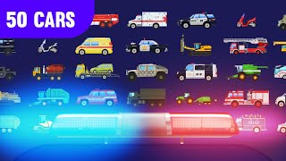 Emergency Vehicle Signals  50 Car SirensPolice Car Fire Truck Ambulance [upl. by Constant]