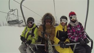 Rocky TEAM skiing in SkiWelt Wilder KaiserBrixental Austria [upl. by Ahtnams]