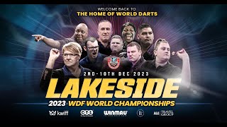 WDF World Darts Championship Live Session 10 2 10 December 2023 [upl. by Cleodell]