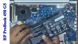 HP ProBook 450 G5 Battery Replacement  Disassembly [upl. by Ginder]