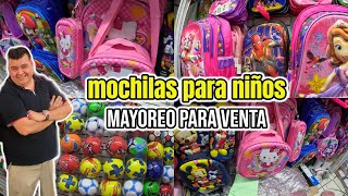 MOCHILAS en el centro CDMX 🎒👜¡MOCHILAS escolares SUPER BARATAS🤩🤑 [upl. by Artimed]