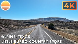 Alpine Texas to Little Burro Country Store Drive with me on a Texas Highway [upl. by Aennil]