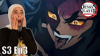 INTO THE ACTION ALREADY Demon Slayer Kimetsu No Yaiba Season 3 Episode 3 Reaction [upl. by Nemlaz688]